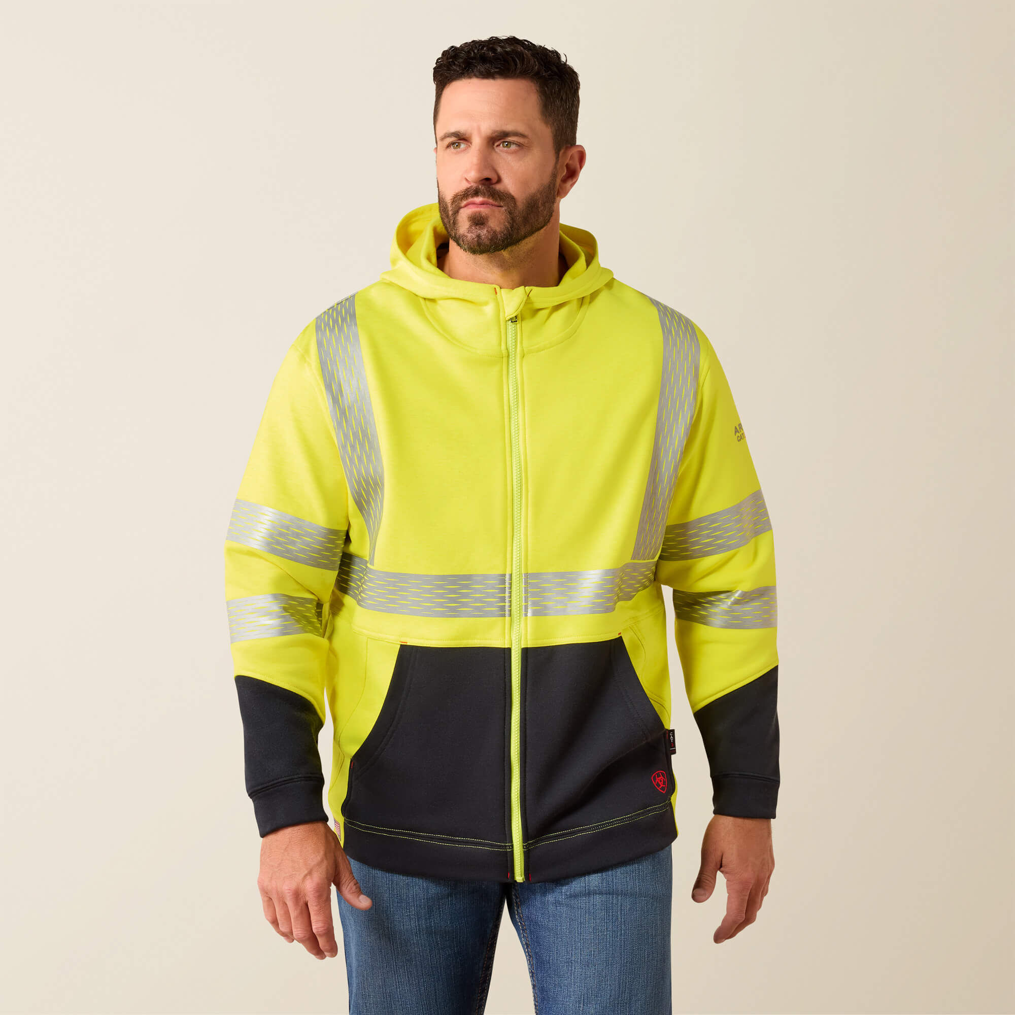FR Hi-Vis Full Zip Hoodie