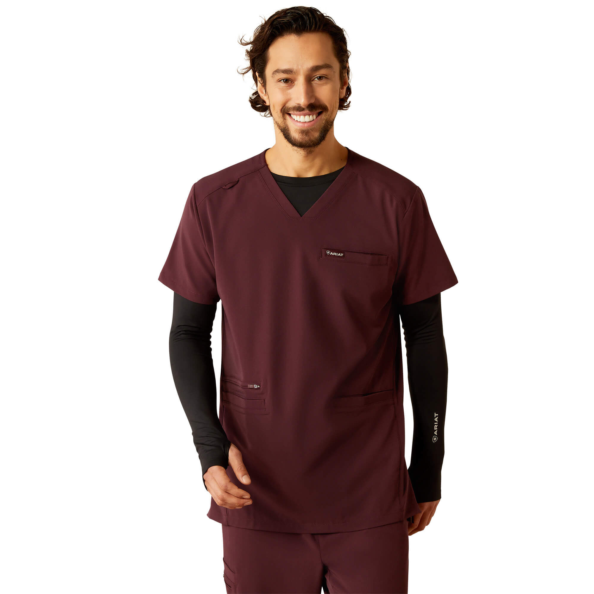 Derham 6 Pocket Scrub Top