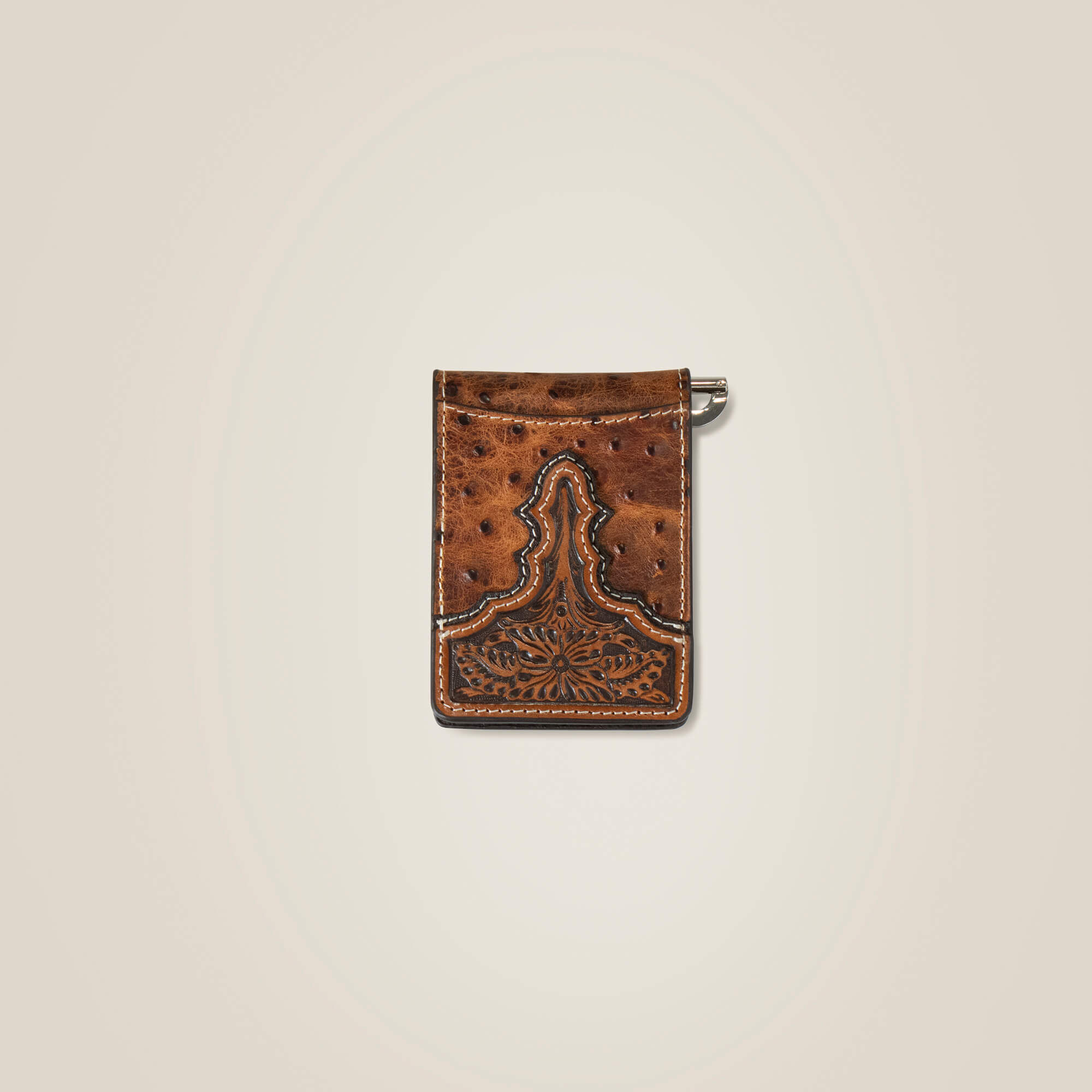 Ostrich Clip Wallet
