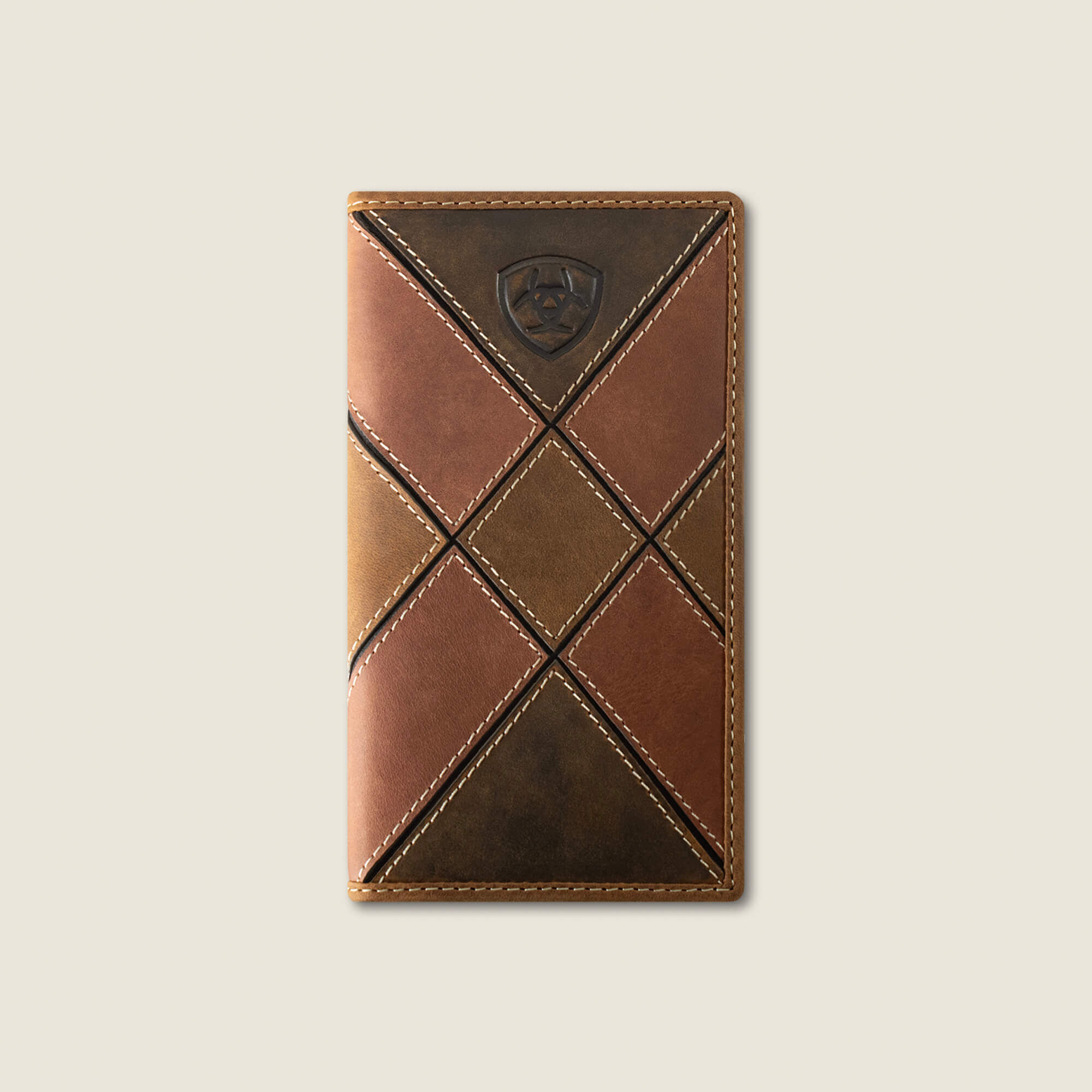 Patchwork Embroidered Logo Rodeo Wallet