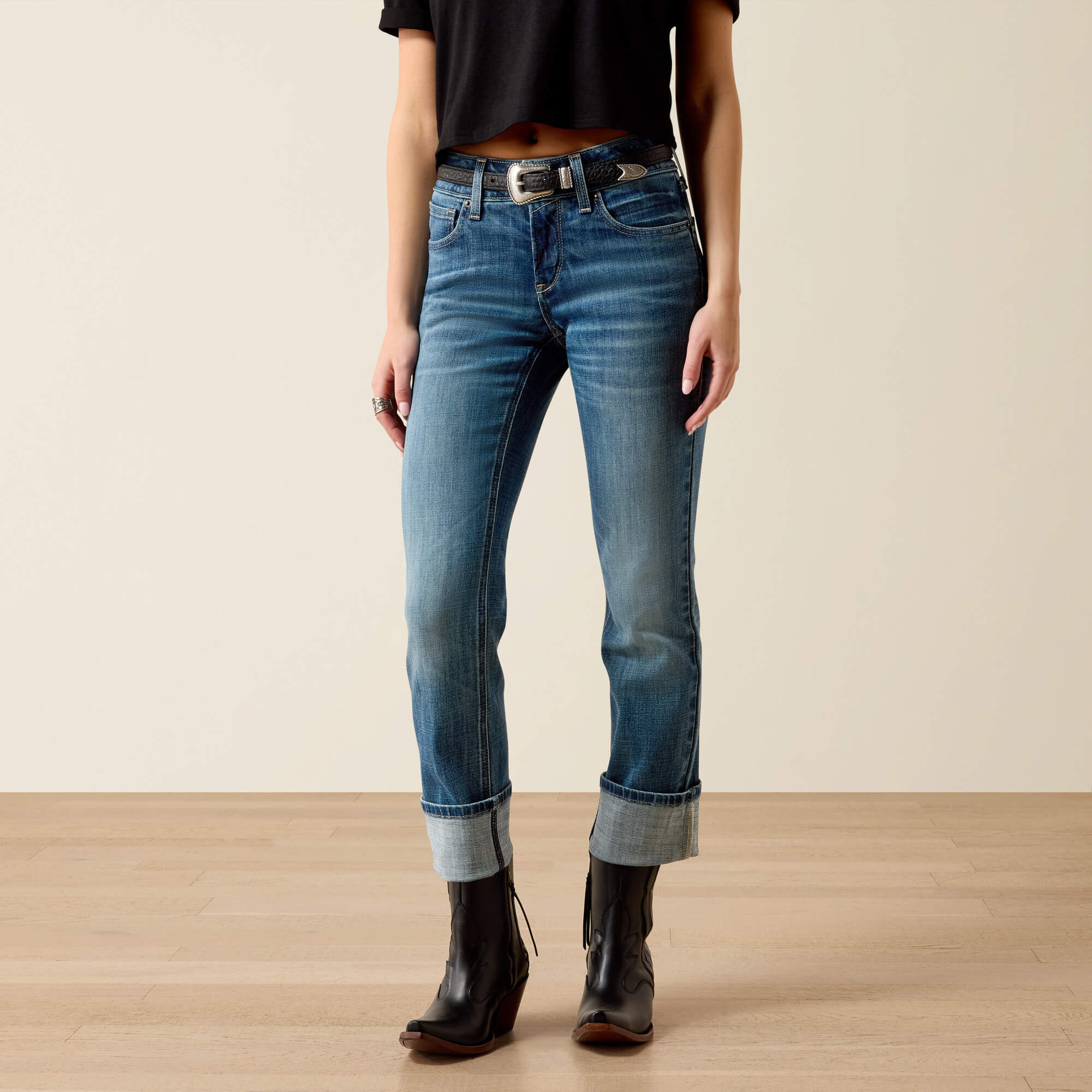 Perfect Rise Silvie Straight Leg Crop Jeans
