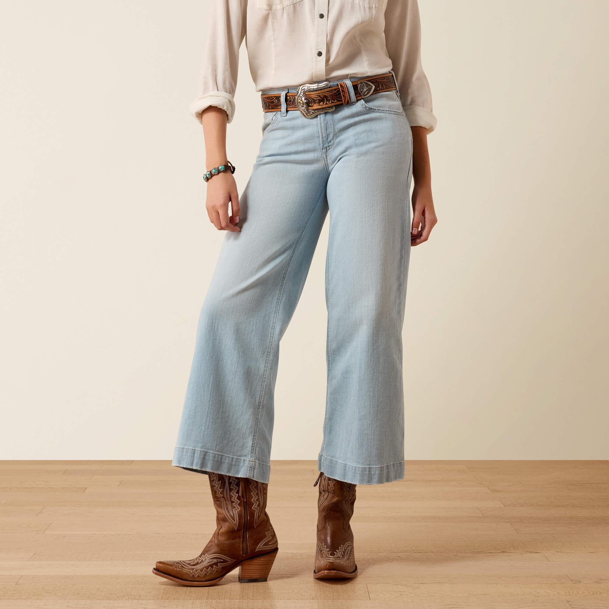 Perfect Rise Clare Wide Leg Crop Jeans