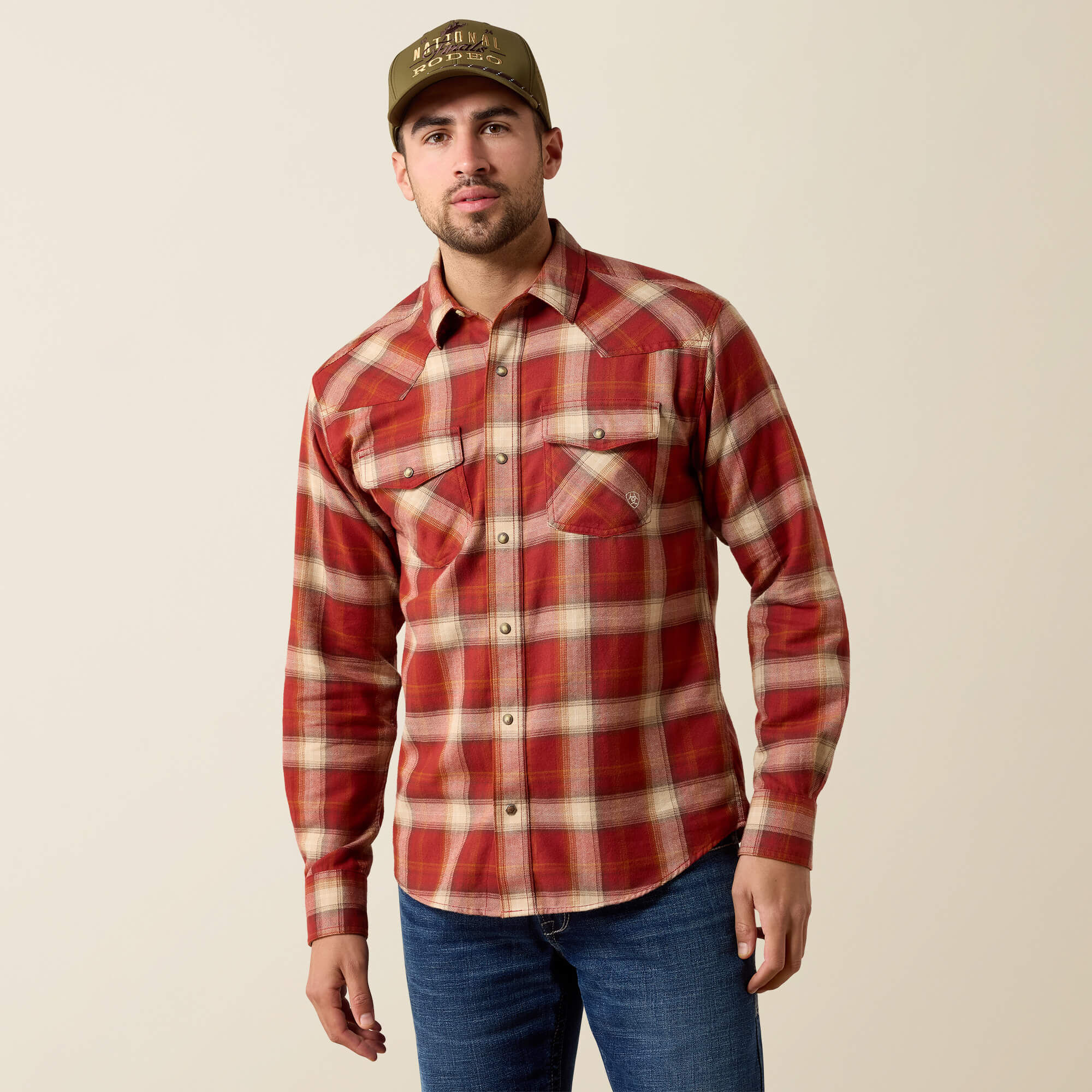 Retro Hatford Fitted Snap Shirt