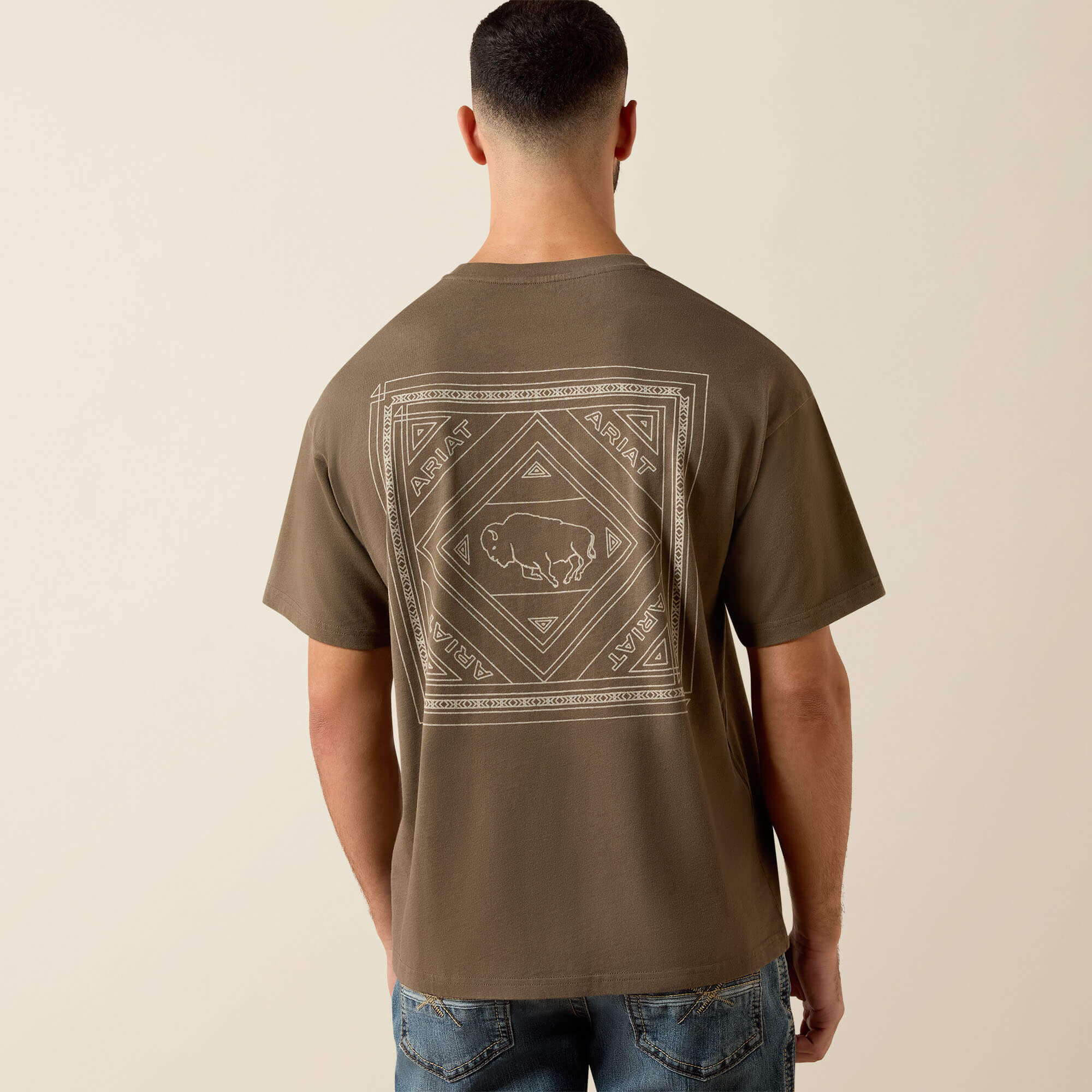 Ariat Buffalo Bandana ToughStock Boxy T-Shirt