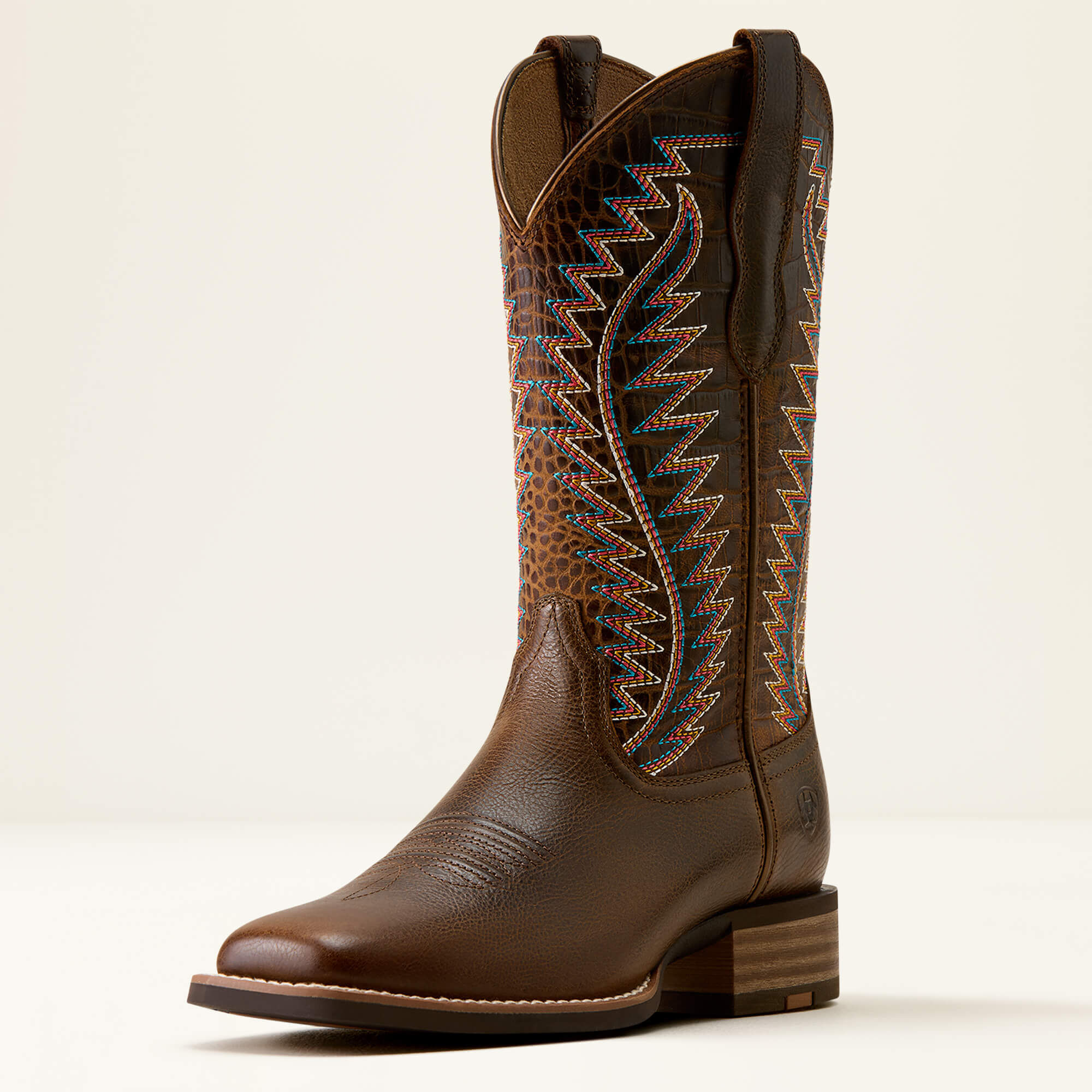 Monte Vista Wide Square Toe Western Boot